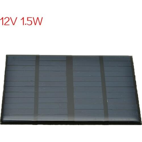 12V 1.5W Solar Panel Standard Epoxy Polycrystalline Silicon DIY Battery Power Charge Module Mini Solar Cell Charging Board