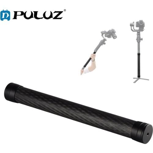 PULUZ Carbon Fiber Extension Monopod Pole Rod Extendable Stick for DJI/MOZA/Feiyu V2/Zhiyun G5/SPG Gimbal 1/4 Screw Tripod Mount