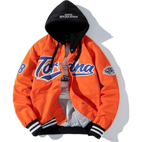 Vintage Baseball Jacket Men Women Hip Hop Embroidery Jacket Cartoon Anime Coat High Street Couple Clothes Fashion Street dance