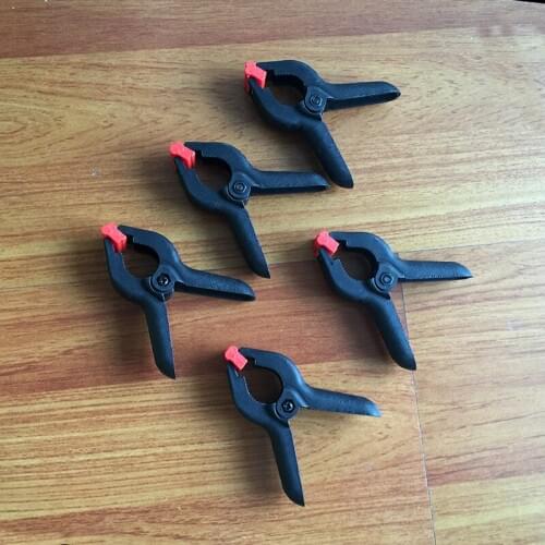 Top quality! diy tools 8 pcs 3.5 inch black nylon spring clamps set plastic wood photo paper canvas background