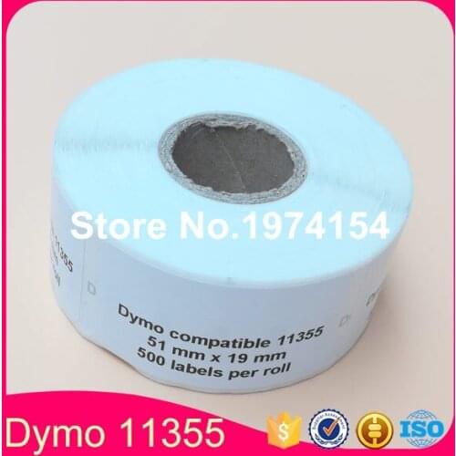 100 x Rolls Dymo Compatible Labels 11355 1355 51 x 19mm 500 Labels Per Roll etiquetas sticker Multi Purpose Label