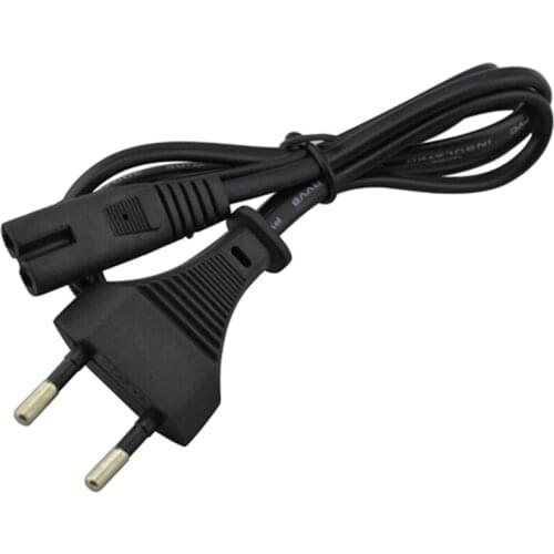 100pcs wholesale For PS2 For PS3 slim EU plug 2-Prong Port AC power cable cord Console Power Supply for Playstaion 4 for xbox