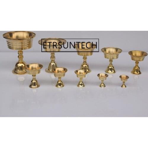 100pcs Retro Candle Holder Candelabrum Candlestick Golden Party Beautiful Copper Alloy Collectable Decor Festival Ornament