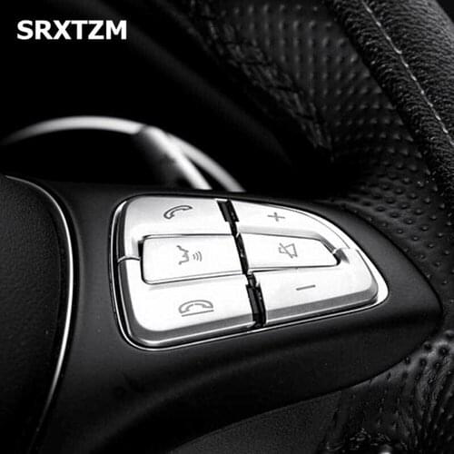 12pcs/set Car Steering Wheel Button Covers Decor 2015-2018 ABS C Class GLC ISO9001 Kit