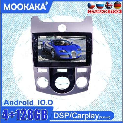4+128G Android10 Touch Screen For KIA Cerato 2008-2013 Car GPS IPS Car Multimedia Tesla Player Head Unit Audio Radio Navigtion