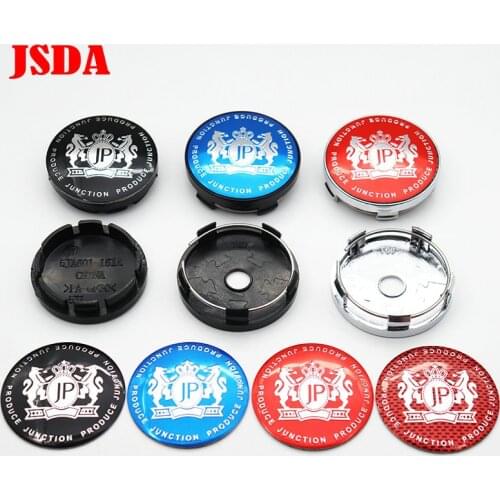 4pcs 56mm 60mm JP JUNCTION PRODUCE Car logo Wheel Center Cap rim Badge dust-proof covers refit Creative emblem sticker