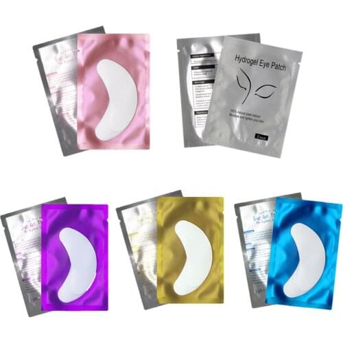 50 Pairs Eyelash Pad Gel Patch Grafted Eyelashes Under Eye Pads Paper Patches For Eyelashes Extension Sticker Wraps Makeup Tools