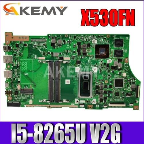 Akemy For ASUS X530FN Laotop Mainboard X530FN X530F S5300F Motherboard W/ I5-8265U CPU (V2G) GPU