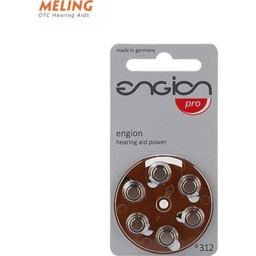 Meling ENGION Zinc Air 1.4V Battery for CIC.ITC Hearing Aids 312/E312/PR41 Performance Hearing Aids Batteries Made in Germany