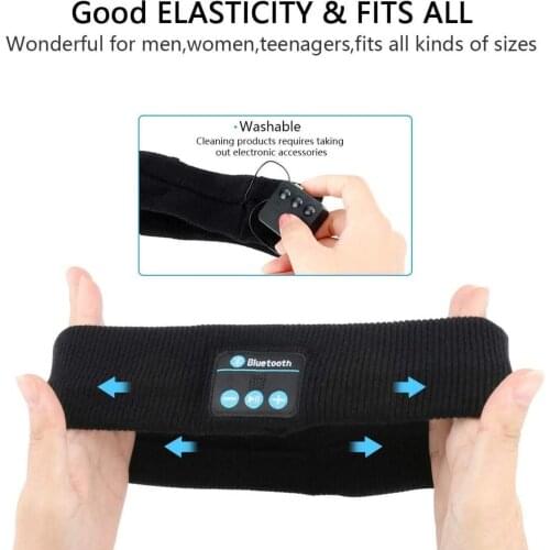 Bluetooth Music Sports Headband Wireless Listening Music Binaural Stereo Outdoor Sweat-absorbent Headband Removable And Washable
