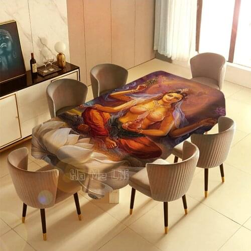 Buddha Weekly Arya Mara Mardaneshvari Tara Buddha Table Cloth Art Interior And Outdoor Decoration