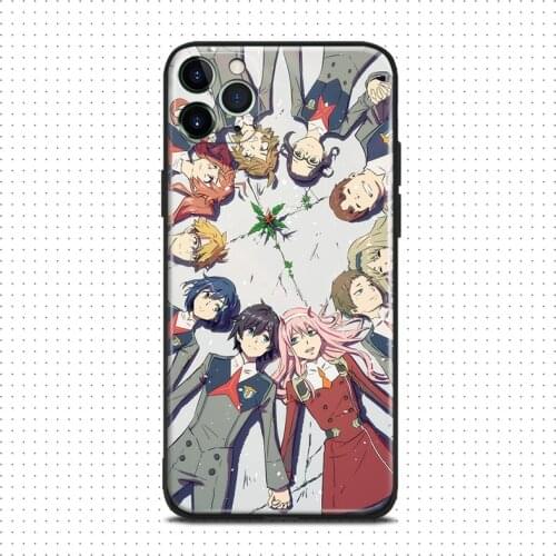 Squad 13 darling in the franxx anime For iPhone se 6 6s 7 8 plus x xr xs 11 pro max soft silicone phone case cover shell