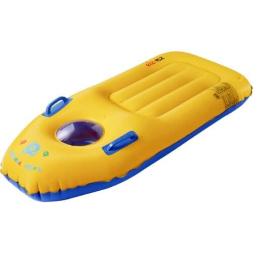 Childrens beach surfboard swimming pool water inflatable floating bed paddling seat floating deck mattress