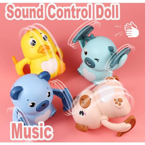 Baby Voice Control Rolling Toys For Children Music Dolls Kids Toys Sound Controled Rolling Toys For Kids Interactive Toys Gift