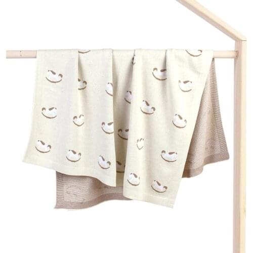 Kids Knitted Blanket Baby Windproof Cover Stroller Cover Children Nap Quilts Travel Blanket Infant Wrap Air Conditioning Blanket