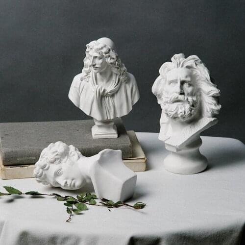 Greek Ornaments Art Student Sketch Resin Imitation Plaster Character Model figures Imaging gypsum models statuette Sculpture