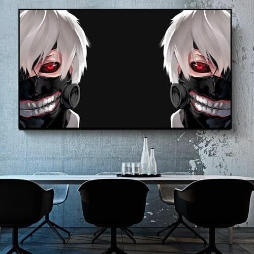 Tokyo Ghoul Anime Art Prints Illustration Picture Anime Wall Art Print Decor,50 x 70 cm,No Frame