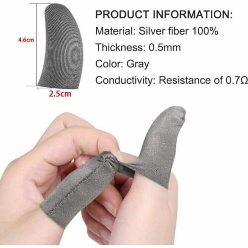 Mobile Game Finger Sleeve 6pc Screen Gaming Controller Touch Screen For PUBG COD Convenient No Interference Support Dropship