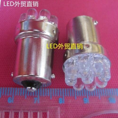 Instrument alarm signal indicator light bulb indicator light single contact LED9 light bulb 24V B15 colorful