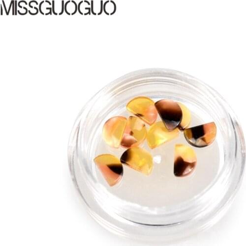 Missguoguo Imitation Amber Stone 3D Nail art decorations Charms for Nails Accesoires Accesoires Jewelry New Arrive