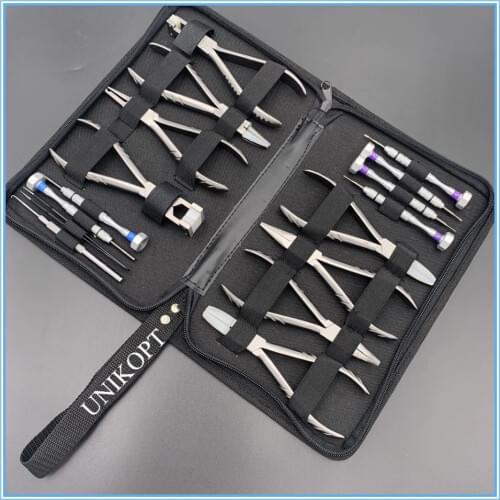 Optical Plier Set Frame Adjusting Plier Set 8 Pliers 6 Screwdrivers 1 Tweezer 1 Hook