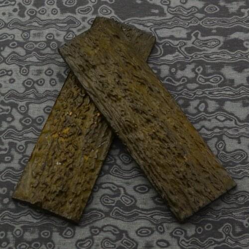 A Pair 130X42X7.5MM POM Resin Antler Patch Resin Board for Tactical Knife Shank Grips DIY Art Craft Slingshot Tool Making