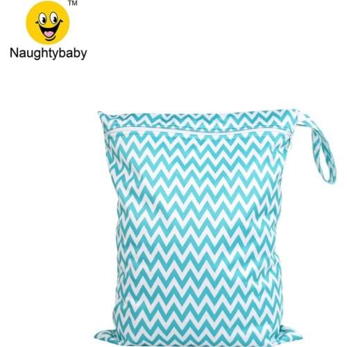 One Zipper Wet Bags For Cloth Diapers Nappies 30*40CM Wholesale Price China Factory Directly 60pcs/lots