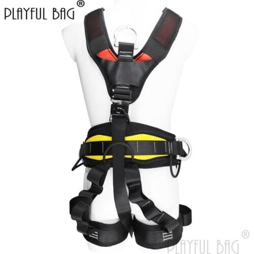 PB Playful bag Cilmbing Safety Belt Full Body Safety Belt High Place Protection Equipment Comfortable High Strength ZL55