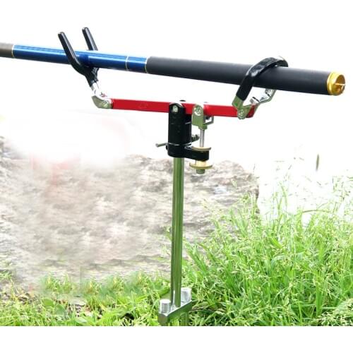 Fishing Rod Adjustable Fishing Stand Bracket Stainless Steel Holder Insert Seat Detachable Sea River Fishing Rod Parts