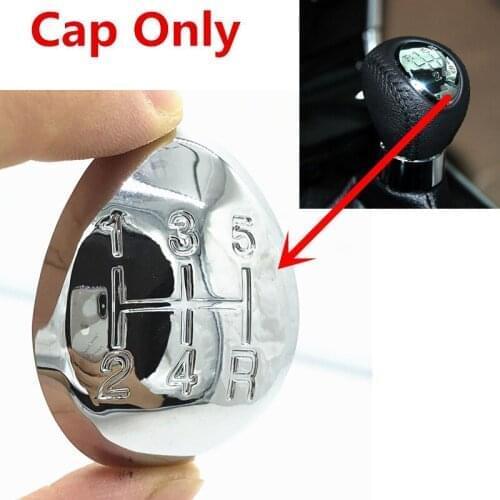 5/6 Speed Car Manual Gear Stick Shift Knob Chrome Cap Emblem Cover For Mazda 3 5 6 XEDOS CA Premacy 323 626 GE Premacy CP MPV LW