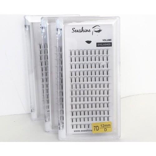 Seashine 7D 10D Long Stem Premade Volume Fans Semi Permanent Professional Individual Eyelash Extensions
