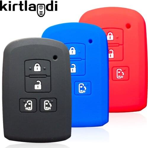 Silicone Car Key Case For Toyota Sienta Alphard Voxy Noah Esquire Harrier Vellfire Keyless Remote Shell Jacket holder Protector