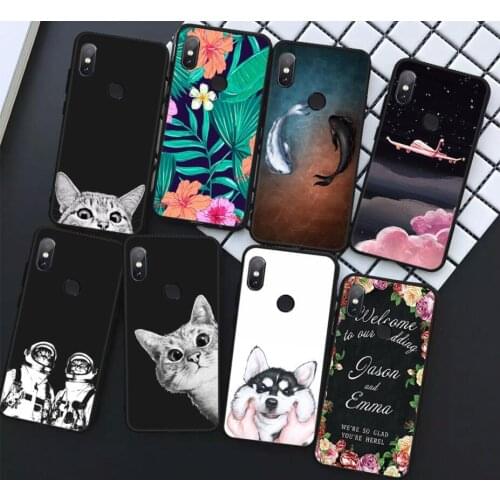 100pcs Soft TPU Pattern Silicone Phone Case For Xiaomi Redmi Note 5 Pro 5 Plus Note 5A Prime 4 4X Global Mi A1 5X Case Cover