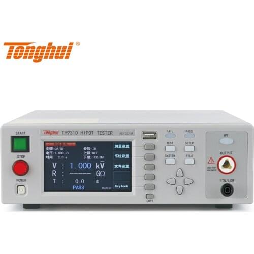Tonghui TH9310 AC And DC Withstand Voltage Insulation Resistance Hipot Tester(ACW/DCW/IR Test)