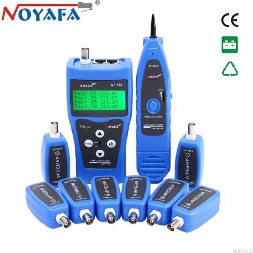 Original Noyafa NF-388 LAN Network Cable Tester Phone Telephone Wire Tracker for USB BNC RJ45 RJ11 Line Finder Diagnose Tone