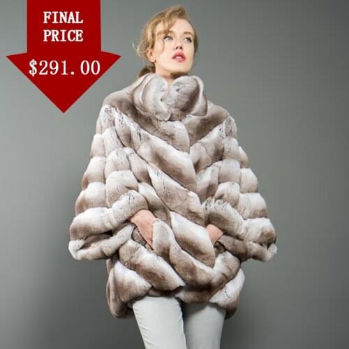 Bat Type Rex Rabbit Fur Coat Winter Warm Fashion Jacket Women 2021 New Arrival