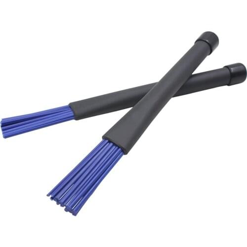 1 Pair Telescoping Rubber Handles Drum Brushes Percussion Parts Accessories