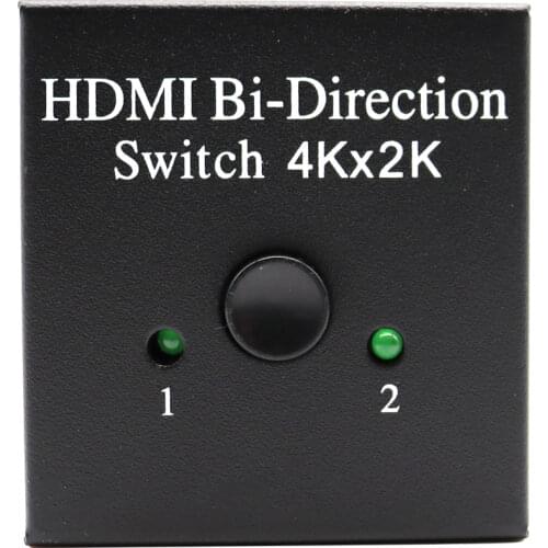 1080P HDMI-compatible Switcher 1X2 2X1 Split 1 in 2 2 Ports Bi-directional 4Kx2K HDMI-compatible Splitter HDMI-compatible Switch
