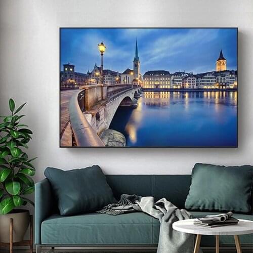Hot New DIY Diamond Painting City night view Diamond Embroidery landscape Cross Stitch Full square Round Mosaic Home Decor P459