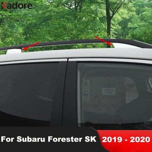 Roof Rack Trim For Subaru Forester SK 2019 2020 ABS Matte Luggage Carriers Baggage Holder Strip Cover Trim Car Accessories