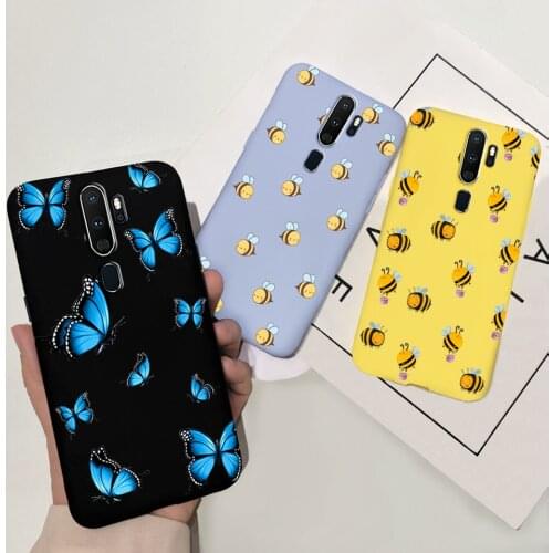 For Oppo A5 A9 2020 A11 A11X Case Cute Butterfly Flower Silicone Back Cover Coque For OPPOA9 OPPOA5 A11 X Bumper Shell Funda