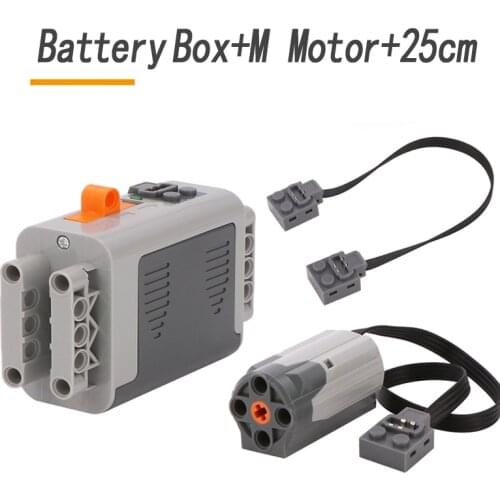 Aibei Star- Technic compatible Series Parts: 8883+8881. M Motor + AA Battery Box