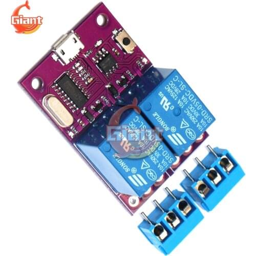 5V 2 Channel Time Delay Relay Intelligent Control Switch MCU Microcontroller CH340 Micro USB Relay Module 10A 125V for Arduino