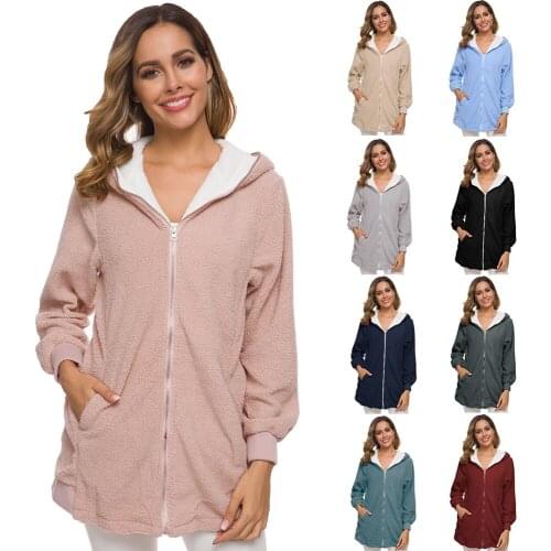 Greenwild Long Sleeve Womens Trench Coat Female Warm Long Winter Coats 2020