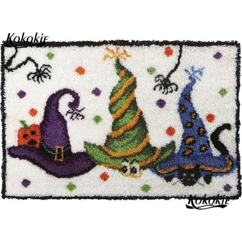 Halloween decor latch hook kits rug tapestry kits printed Handmade crochet tapis needle for carpet needle for carpet embroidery