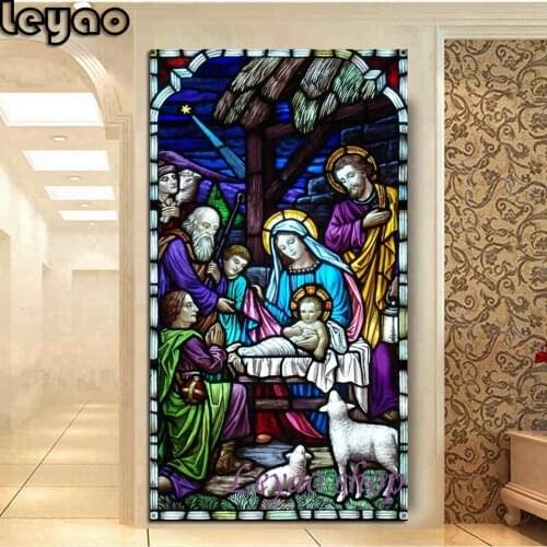 Nativity Scene Diy Diamond Painting Full Square Round Embroidery Sale Wall Art Handmade Religious Diamond Painting Home Decor