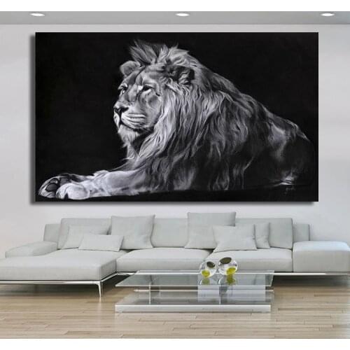 Canvas Painting Modern Animal Picture Wall Art Canvas Prints Lion Pictures Posters for Living Room Decor No Frame