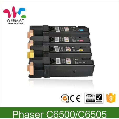 Xerox 6500 Toner Cartridge compatible for Xerox Phaser C6505 C6500 WorkCentre 6500 6505 106R02763 106R02760 106R02761 106R02762