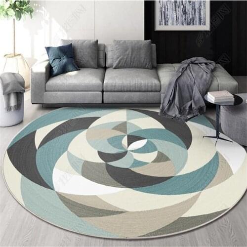 Nordic Home Decoration Round Rug Floor Mat Living Room Carpet Bedroom Lounge Tapestry Bohemian Decor Door Mat Entrance Area Rug