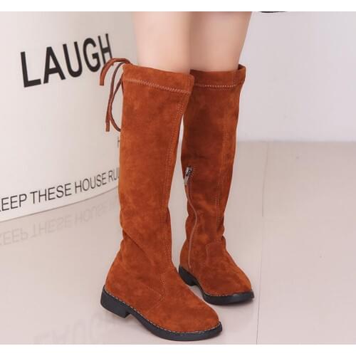 Fur Kids Snow Boots Winter Female Fashion Boots Girls Princess Knee-length Martin Boots Child Casual Sport Shoes Hot Sneakers